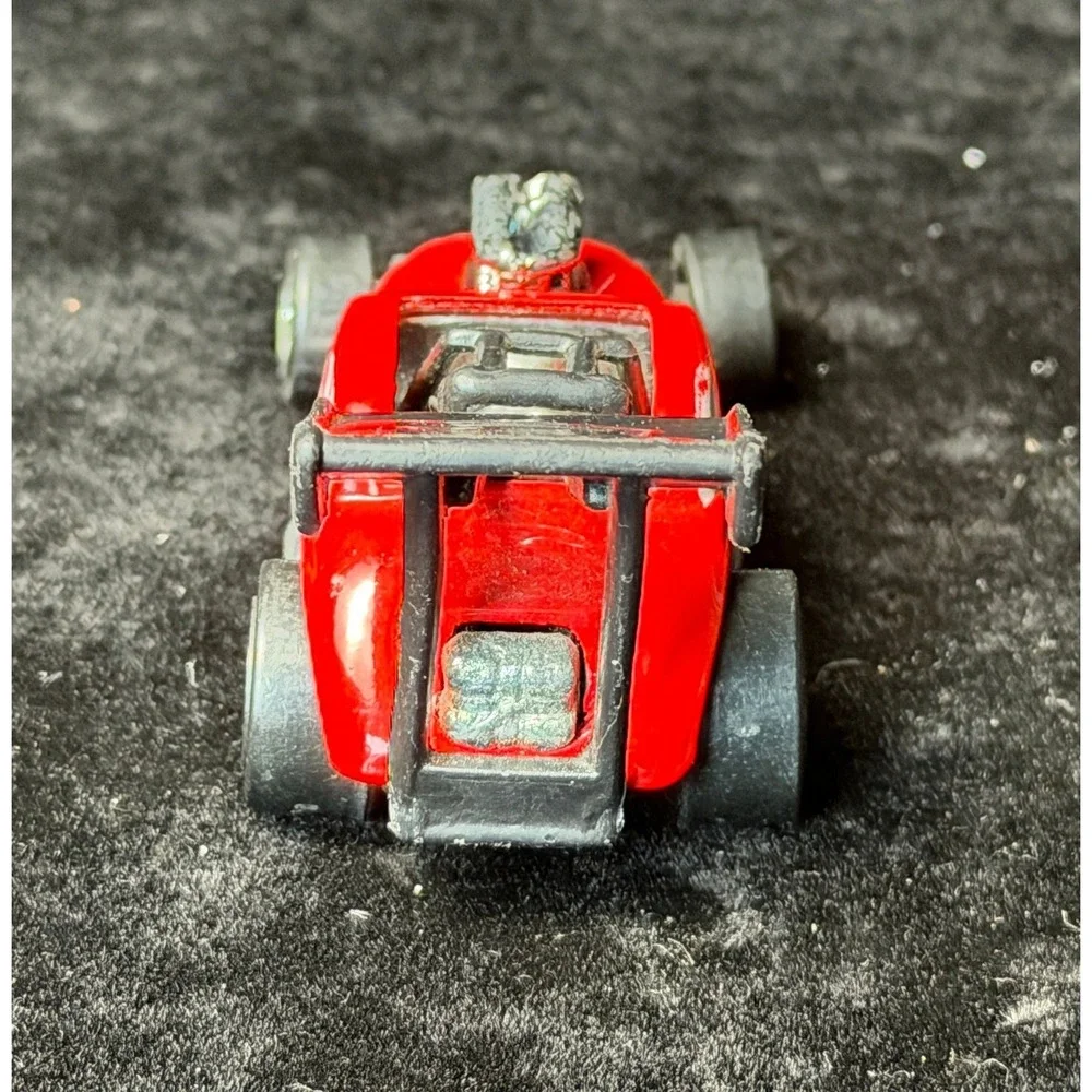 Fiat 500C Red Dragster: Hot Wheels 1/64 Scale Diecast Car, Vintage 1998